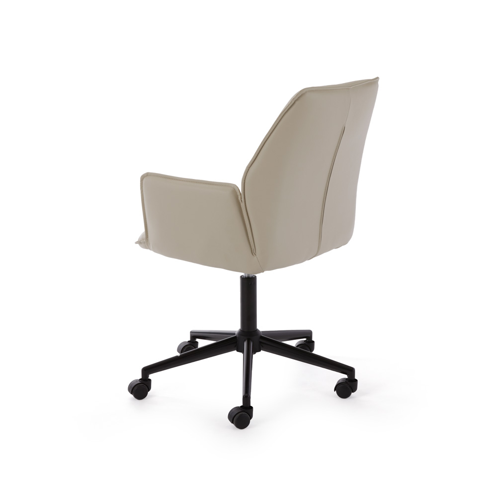 Santos Office Chair: Taupe Leatherette